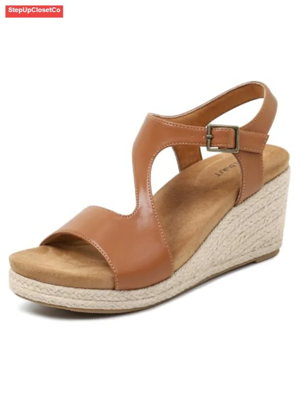 Women's Espadrilles Wedges Sandals Dressy Platform Ankle Strap Cut Out High